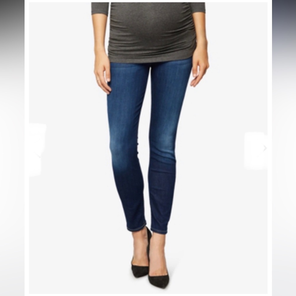 7 For All Mankind "the ankle skinny" Maternity Jeans